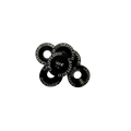 Black washers + bolts