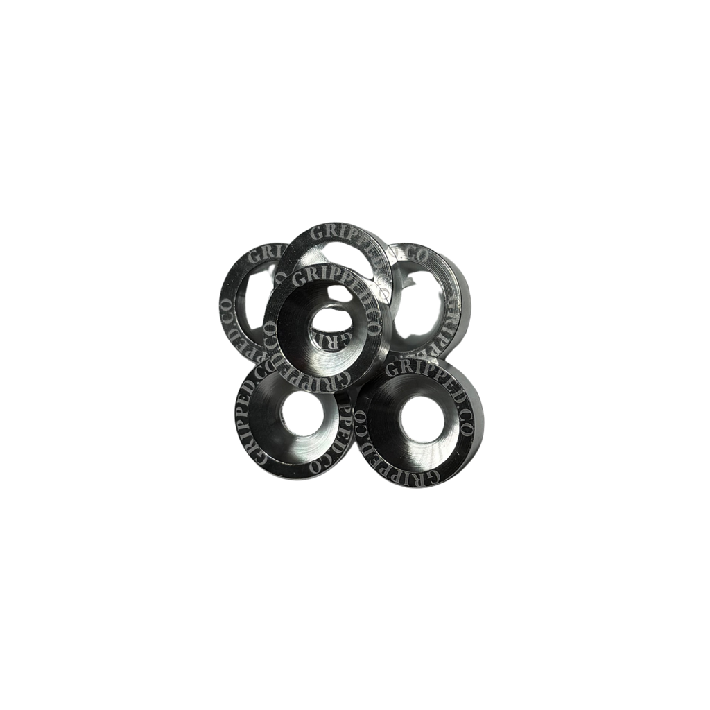 Silver washers + bolts